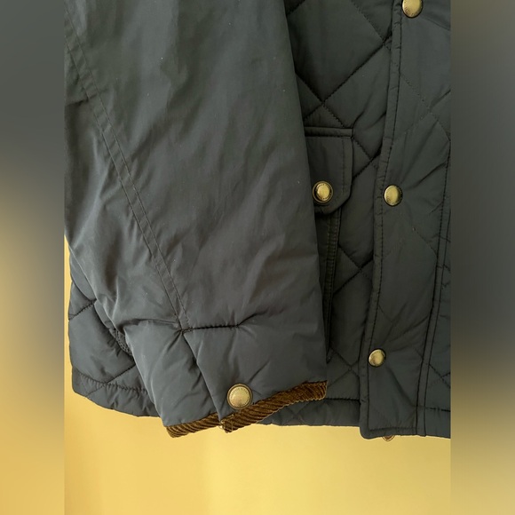 Men’s Vineyard Vines quilted Navy jacket w/brown corduroy collar pockets size L - Picture 7 of 11